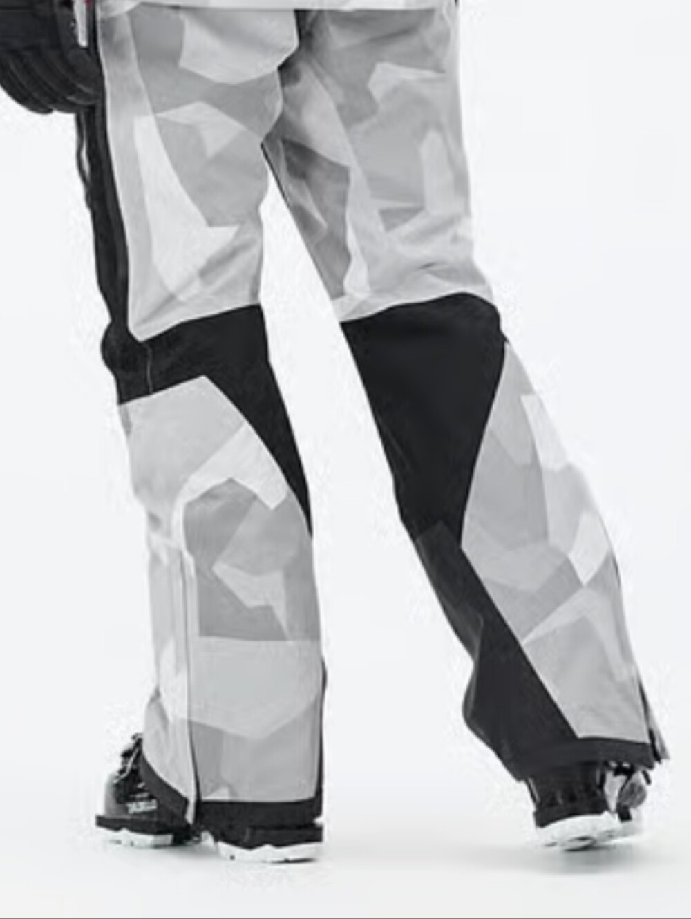 Montec Fawk Women's White/Gray Camo Cargo Snow Bib Pants